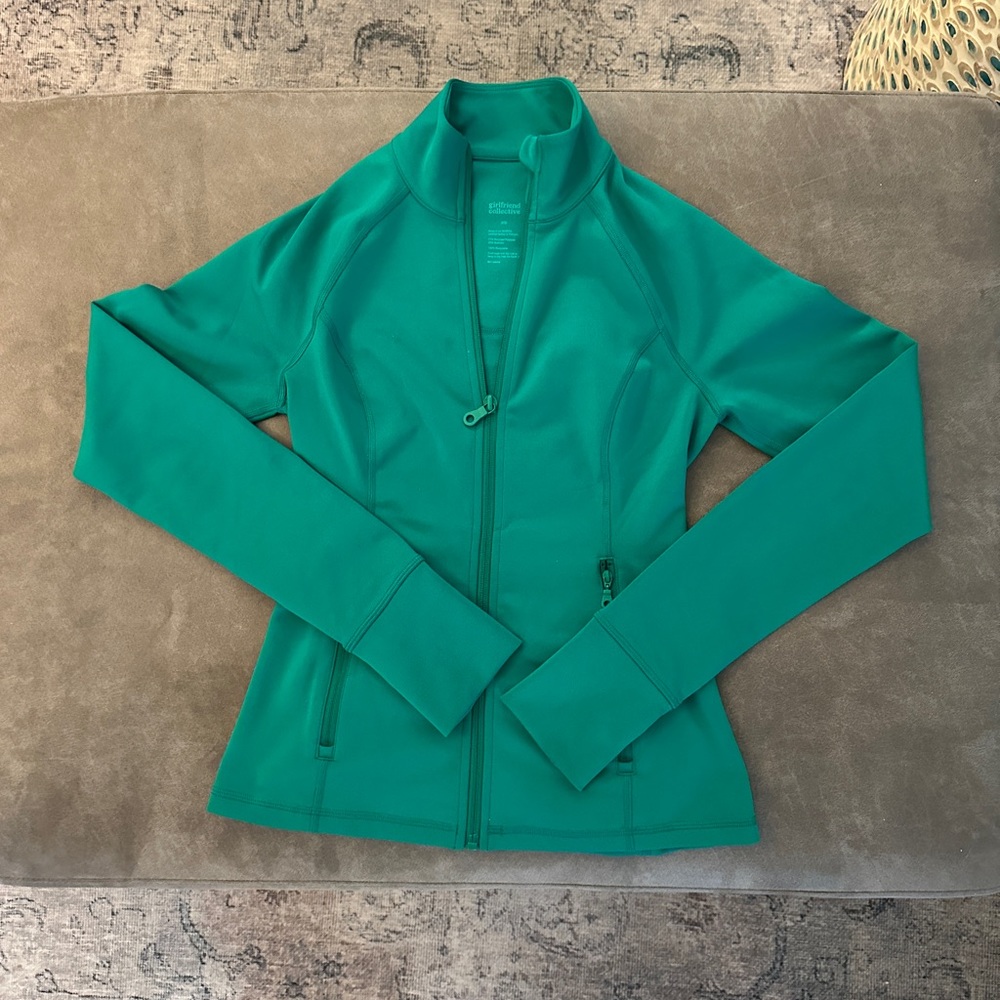 girlfriend collective Emerald Eliza Zip Jacket